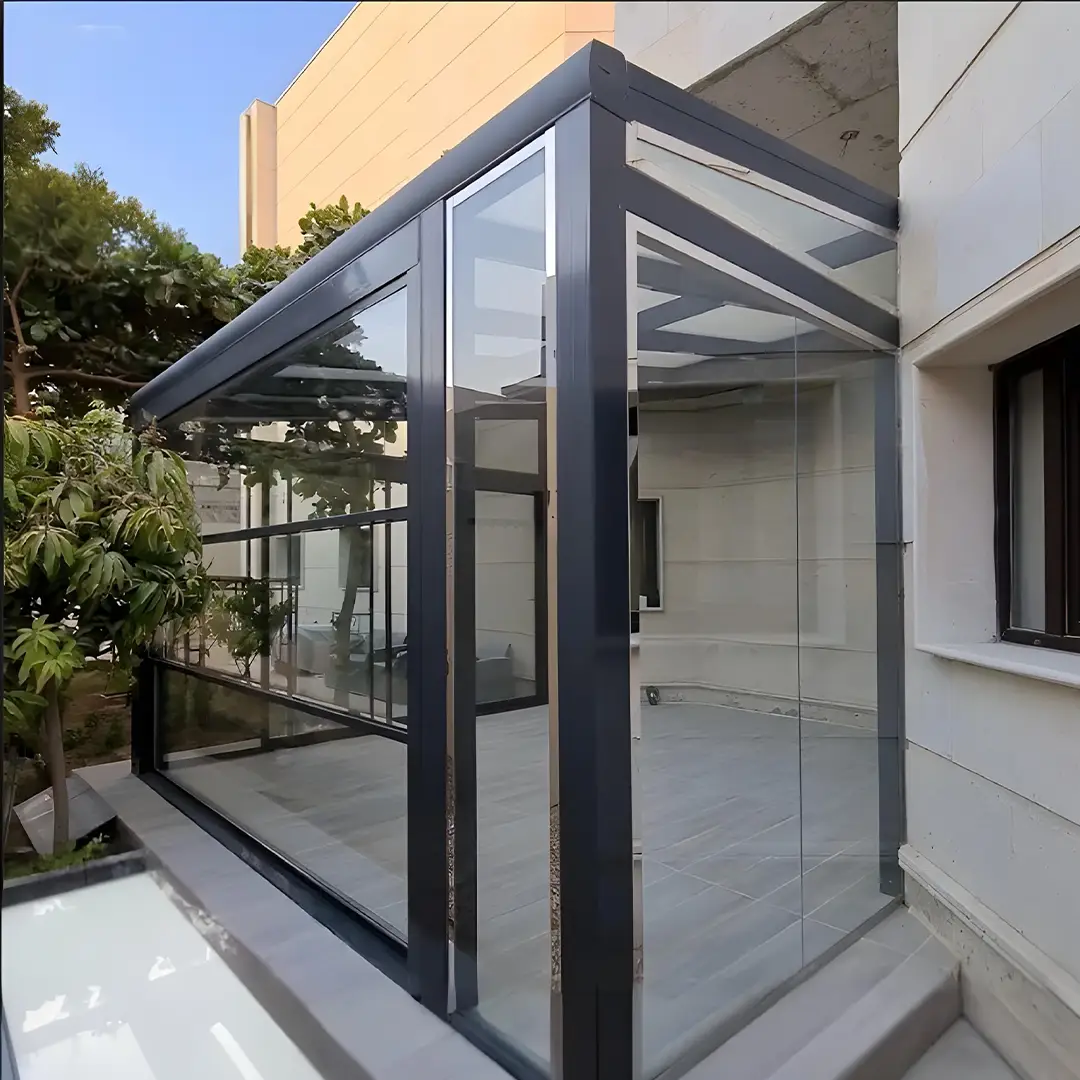 Fixed Glass Roof Pergola