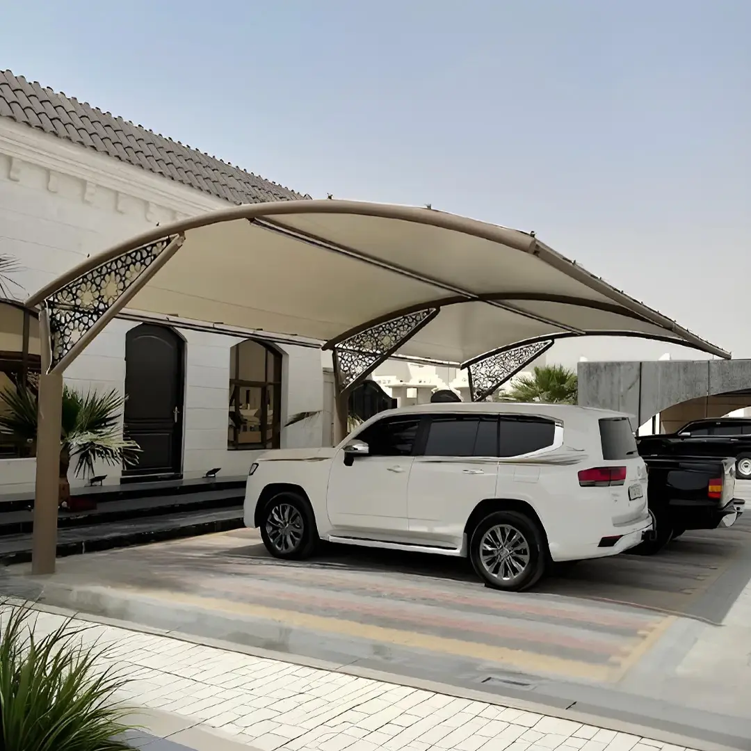 PVC Laser Car Parking Shade